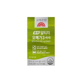 Goryeo Eundan Korea Eundan Pure Altige Omega 3 Easy 60 tablets 1 box 1 month / 고려은단 퓨어 알티지 오메가3 이지 60정 1박스 1개월