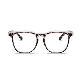 Long Keeper TR90 blue light Blocking glasses women men Computer Glasses Light weight Clear Frame Glasses Eye Protection (Leopard Transparent Clear)