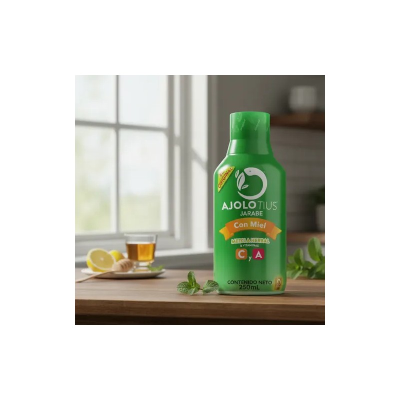 Ajolotius Jarabe Con Miel Extractos Herbales 250ml