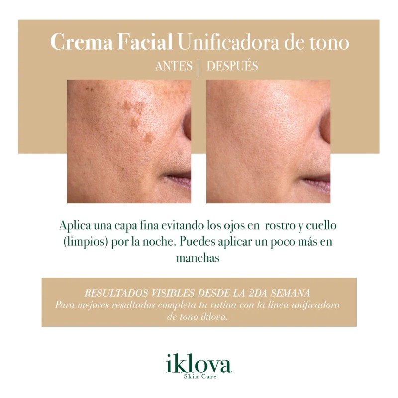 Crema Unificadora De Tono Facial Iklova