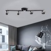HURYEE Track Lighting Kit, 4 Head Foldable Ceiling Spot Light
