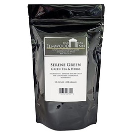 Elmwood Inn Fine Teas, Serene Green Tea Blend, 12-Ounce Pouches