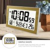 Beavorty 1pc Perpetual Calendar Desk Clock Alarm Clock Thermometer Student