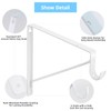 10-Pack Closet Rod Bracket, 10.8x10.8Inch Closet Shelf Brackets Heavy Duty