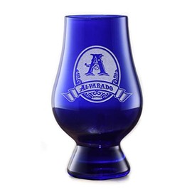 Etched Blue Glencairn Whisky Glass (Set of 4)