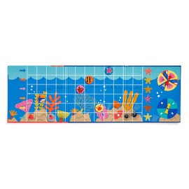 Mudpuppy Let’s Take A Swim – Magnetic Racing Game with Travel Friendly Tri-Fold Board for Children Ages 4-10, 2-6 Players