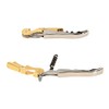 Thirsty Rhino Anggur Double Hinged Waiter's Corkscrew (Gold & Chrome)