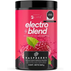 Electrolitos en Polvo Sin Azúcar Añadida 60 servicios Hidratación y Recuperación Física Más de 80 Minerales, Citrato de Magnesio y Potasio. Sabor Frambuesa 360 gramos. Electroblend B Life