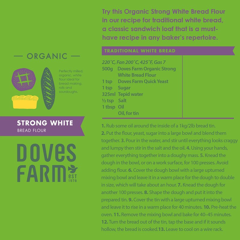 Doves Farm Organic Strong White Bread Flour | British Sourdough