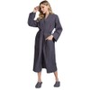 Lotus Linen Women's Lightweight Waffle Weave Robes- Long Soft Cotton