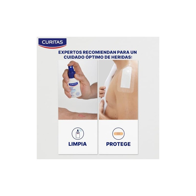 Venditas Adhesivas Extra Grandes CURITAS Aqua Protect XXL, caja con
