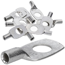 Kalitec HR10-10 Standard Tube Cable Lugs 10 mm² M10 I without Viewing Hole I Made in Germany Pack of 10