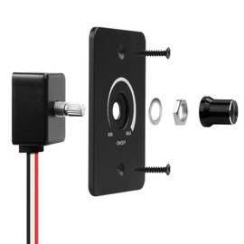 RGBZONE 12V LED Dimmer Switch, 5A 60W, RV LED Dimmer, PWM Boat Dimming Switch for Camper Van Travel Trailer Truck Lighting Fixtures, Strip Lights, Puck Lights, Awning Lights