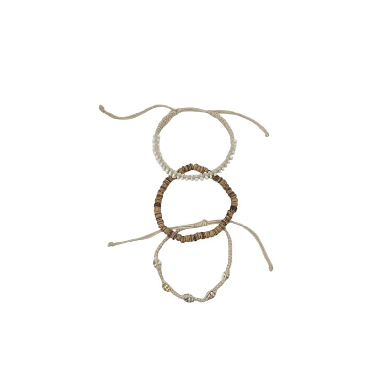 BlueRica Boho Beach Bracelet Stack - Summer Vibes (3 pcs)