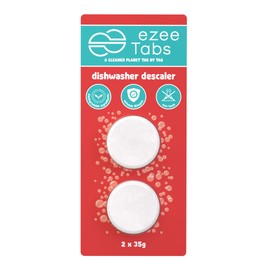 EzeeTabs Dishwasher Descaler – Descaler tabs for a microplastic-free, biodegradable and vegan descaler – 2 x descaler for hygienic cleanliness