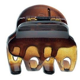 Camila Paris NV36 French Hair Clip for Women, Set of 2 Small Tortoise Girls Hair Claw Clips Fashion Durable Hair Accessories for Women, Luxury Ladies Strong Hold No Slip Grip Clamp, Made in France