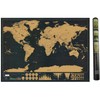 Weltkarte Rubbeln, Hillylolly Rubbel Landkarte, Scratch Map World, 42.5 x
