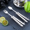 Flutesan 2 Pcs Butterfly Fork and Spoon Set, Tactical Butterfly