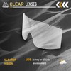 VOZAPOW Airsoft Goggles Replacement Lens (Clear)