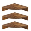 Fun Memories Corner Shelf Wall Mount, Wood Floating Corner Shelves,