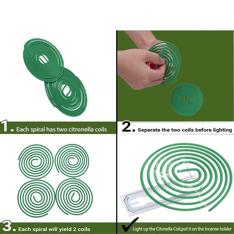 Citronella Coil, Citronella Incense Coils Outdoor Patio - Perfect For