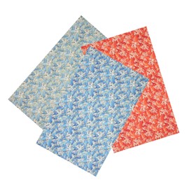 TEHAUX 3sheets Fabric for Quilting and Crafting Patchwork Fabric and Foil for Clothing Wallets and Home Decor