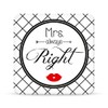 GRUSS&CO 44628 Coaster "Mrs. Right"