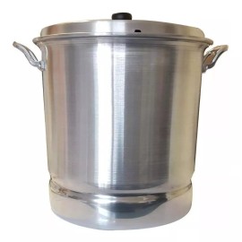 VAP2000 1 Olla Vaporera Tamalera 50 Litros Con Tapa Y Disco Aluminio