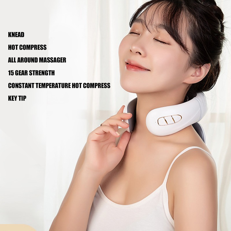 Cordless Intelligent Neck Massager Electric Vibrating Cervical Spine Massage Machine