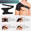 KUMSODE Verstellbar Schulterriemen aus Neopren Schulter Unterstützung Bandage Gurt hilft