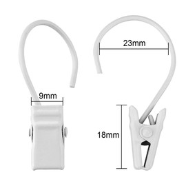 Curtain Clips Curtain Hook for your favorite Fabric Has Your Own Original Curtain Set of 16 Silver