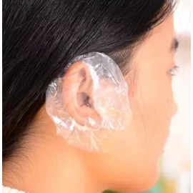 MKN 25 Pares Protector De Cubre Oreja Desechables Transparente