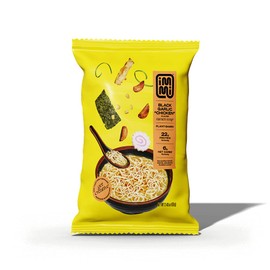 immi Black Garlic "Chicken" Ramen, 100% Plant Based made with pumpkin protein, Keto Friendly, High Protein, Low Carb, Packaged Noodle Meal Kit, Ready to Eat, 2.4 OZ