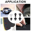 Tuqiang Pack of 100 Car Mounting Clips, Universal Door Trim