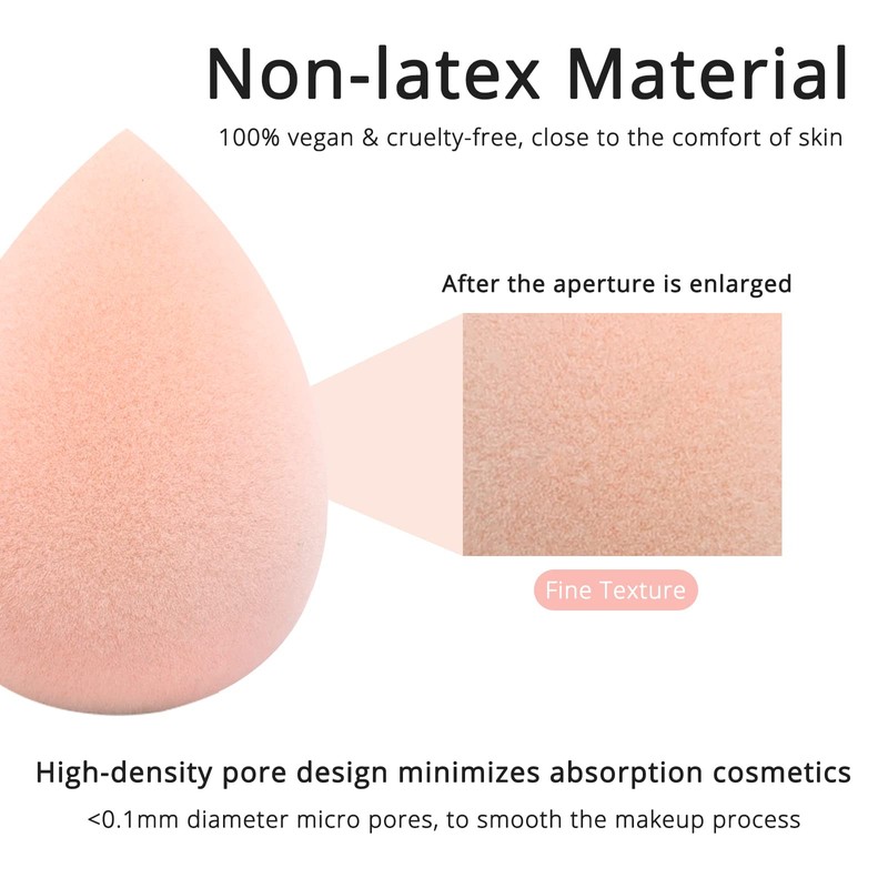 Beakey - Esponja de maquillaje para base de maquillaje, esponja
