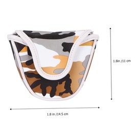 Generic Camouflage Putter Cover for Mallet Golf Clubs Unique Protective Headcover Accessory Fits Standard Clubs Reduces Vibration for Sports and Travel