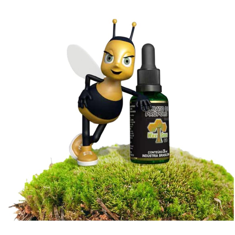 Wax Green Spray Propolis with Honey Glycolic Extract-Non Alcoholic Wax