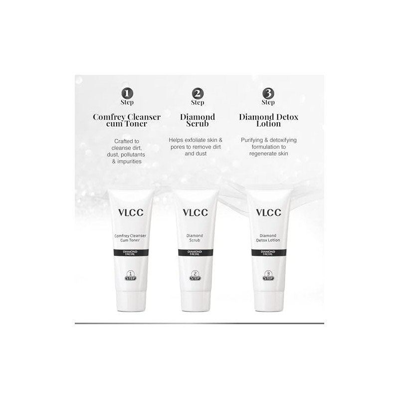 Vlcc Kit Facial Diamante Incluye Productos Cuidado Piel Lavado Mascarilla
