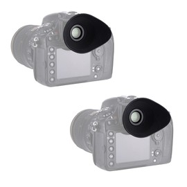 (Twin Pack) PROfezzion Soft Large Eyecup Viewfinder with Optical Glass for Nikon D850 D810A D810 D800E D800 D500 Df D5 D4S D4 D3X D3S D3 Replaces Nikon DK-19 Round Eyepiece