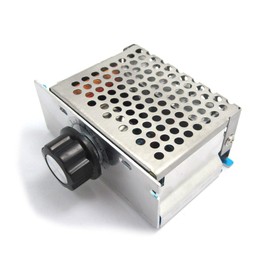zalati Electronic Voltage Motor Regulator AC 220V 4000W High Performance Motor Thermostat Controller with AC SCR Speed Regulator Power Heat Control Dimmer Thyristor