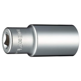 TONE Deep Socket (12 Square) 3D-21L Drive Angle 0.3 inch (9.5 mm) (3/8 inch), Double Side Width 0.8 inch (21 mm)