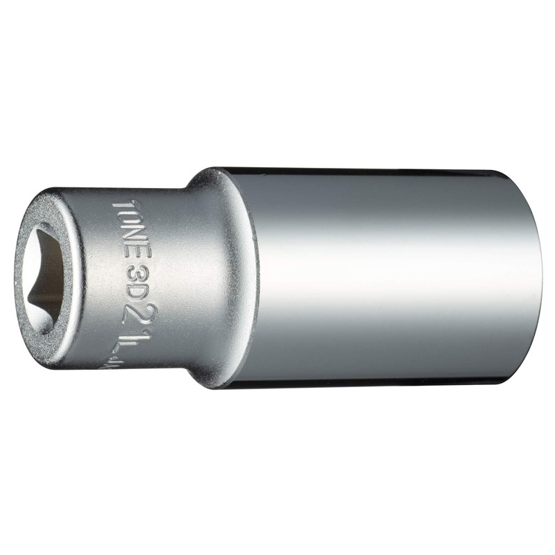 TONE Deep Socket (12 Square) 3D-21L Drive Angle 0.3 inch