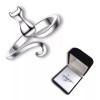 Dtup Anillo Kitten Elegante Plata Gato Regalo Minino Cat Kawaii