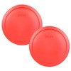 Pyrex 7402-PC 6/7-Cup Red Food Storage Replacement Lids - 2