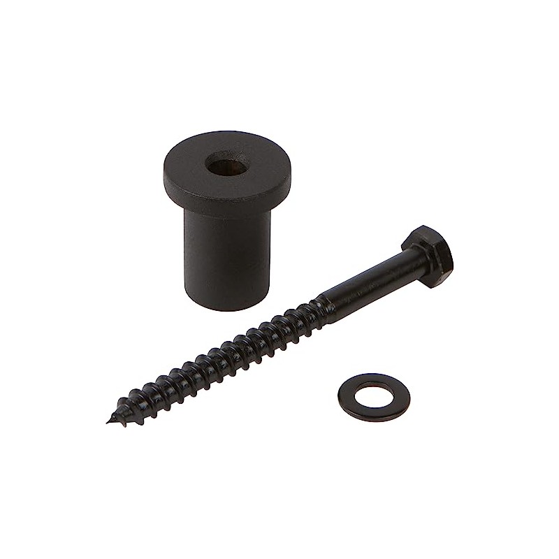 Delaney Hardware BD0064 Barn Door Lag Bolt & Spacer, Black