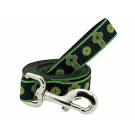 3 Dirty Dawgz Adjustable 1" St. Patrick's Day Celtic Cross Irish Dog Leash for Medium Large and X-Large Dogs 1" Wide + 5-1/2' L