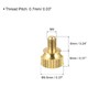 sourcing map Pack of 10 Knurled Screws M4 x 6