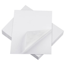 Feifeiya Washi Paper Sticker Paper White Printable Multipurpose Copy Paper Inkjet Printer Compatible Full Sheet Letter Size Labels