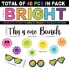JarThenaAMCS Summer Bulletin Board Set Colorful Sun Sunglasses Paper Cutouts