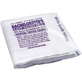 Georges Fun Factory Bachelorette Napkin Trivia Game #00150, 25/pk